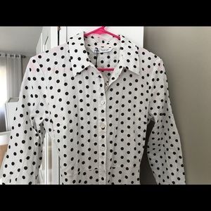 Zara Dresses - ZARA B&W POLKA DOTTED BUTTON DOWN DRESS Zara Dresses - ZARA B&W POLKA DOTTED BUTTON DOWN DRESS